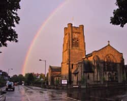 Rainbow over St Johns